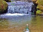 Water from mountain spring Water from mountain spring